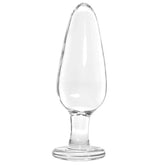Icicles No. 26 Glass Plug in Clear -  Sex Toys & Adult Toys | XtoySmart Canada